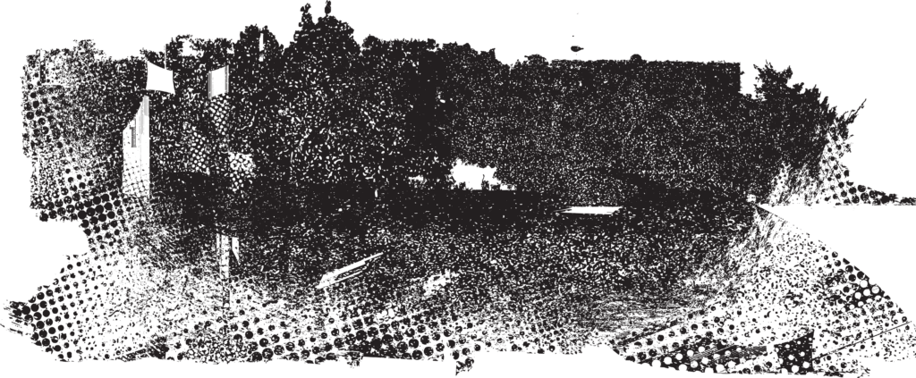 Glitch distorted grungy isolated banner