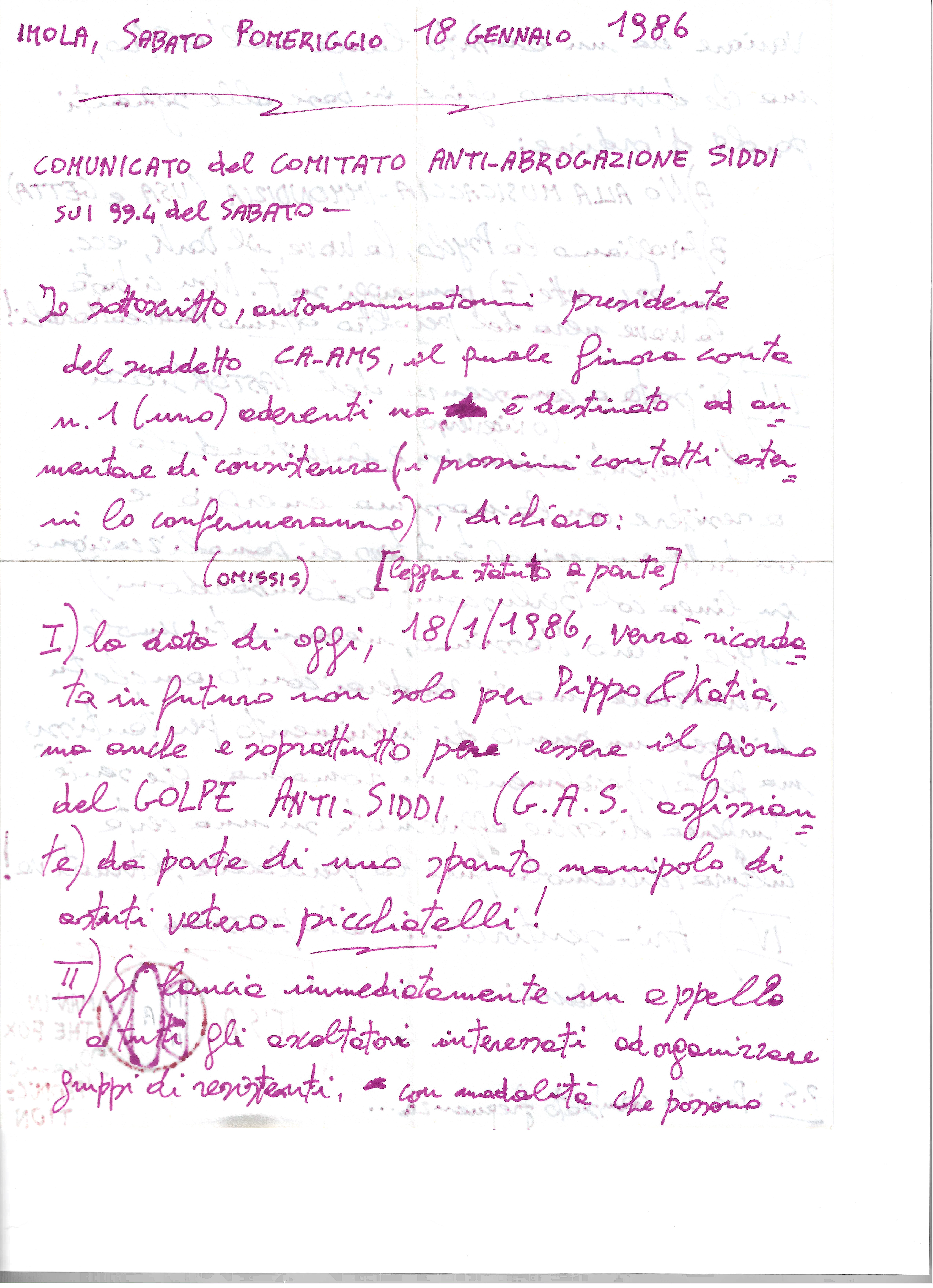 Lettera di Gianni di Imola Man in the Box